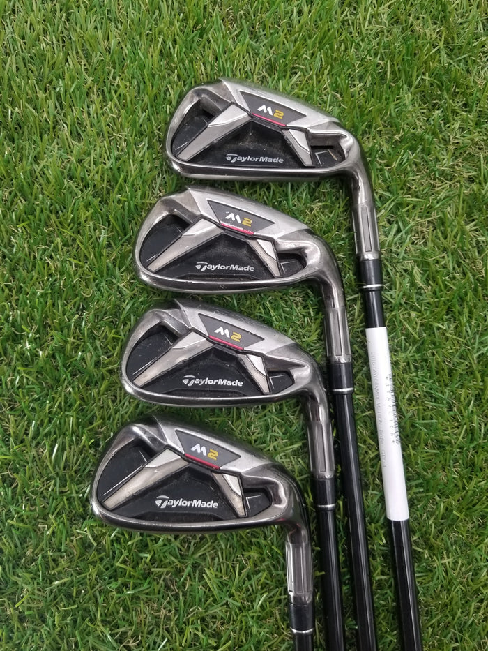 2016 TAYLORMADE M2 IRON SET 7I-PW REGULAR REAX RED 65 GOOD