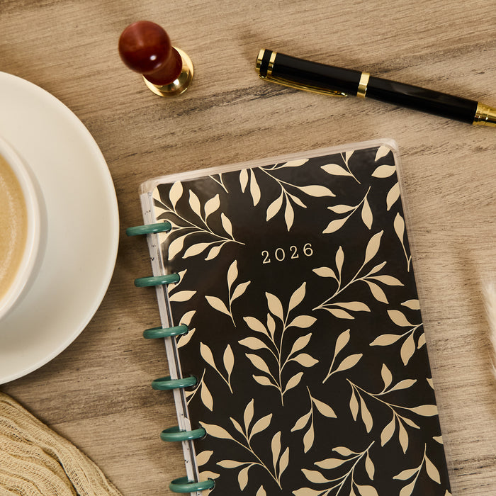 2032 Heritage Charm Customizable Planner - Skinny Classic Horizontal Layout - 12 Months