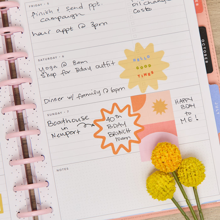 2033 SPECIALTY Pop Splash Customizable Planner - Classic Horizontal Layout - 12 Month