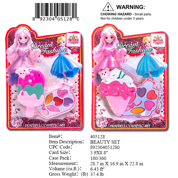 5.9X8.8"ICE CREAM BEAUTY MAKE UP SET