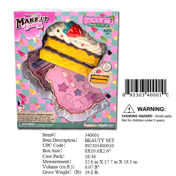 8X10.6X2.6"CAKE 2 SECTION MAKE UP SET WBX