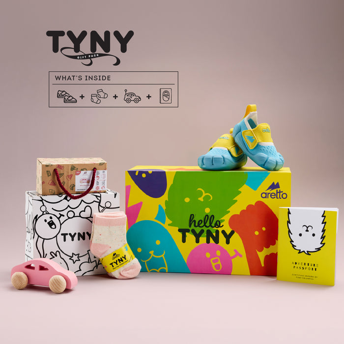 Aretto TYNY Gift Box Sky Blue Baby Shoes