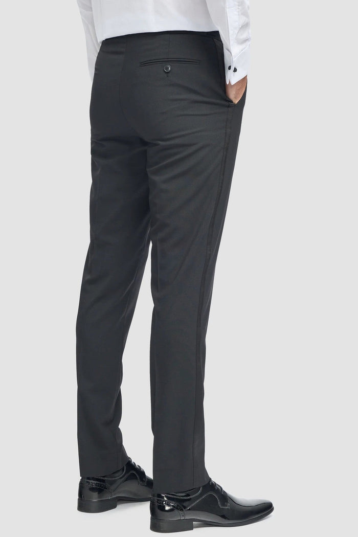 Men's Cavani Aspen Ecru Wool Blend 4-Piece Suit Bundle