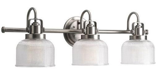 B2293-BN-RD - 3LT 100W BRUSHED NICKEL VANITY