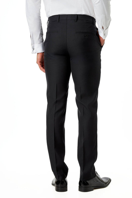 Ivory & Black Jacquard 2 Piece Wedding Tuxedo Suit
