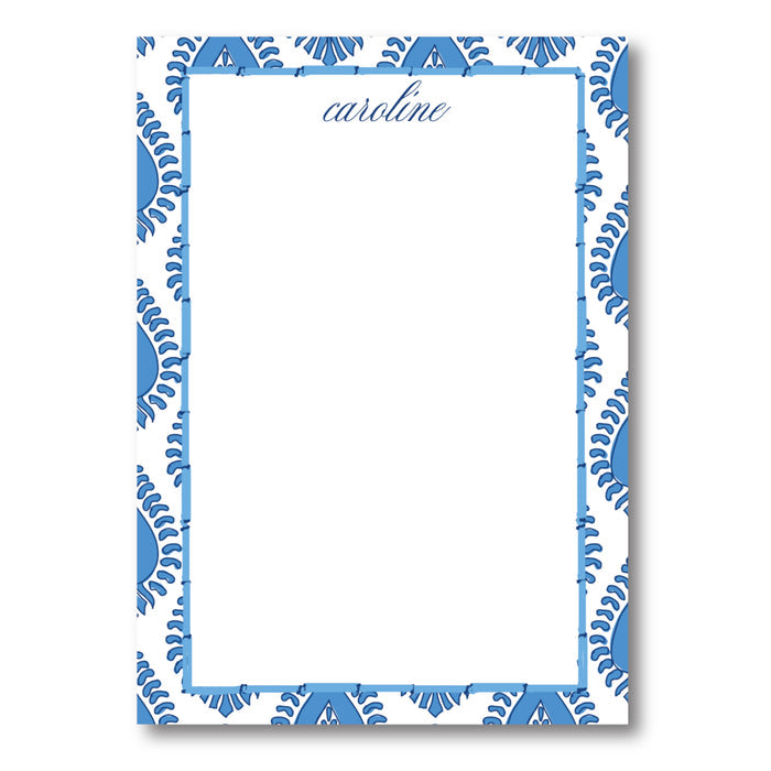 Blue Paisley Notepad