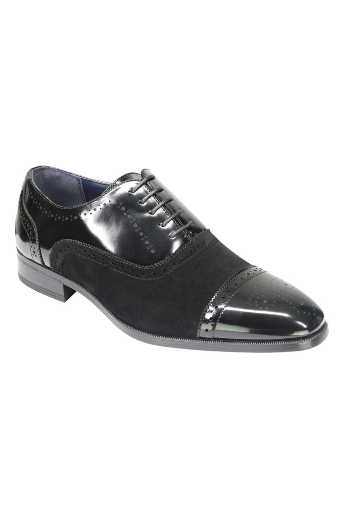 BROGUE - SUEDE & LEATHER OXFORD LACE UP