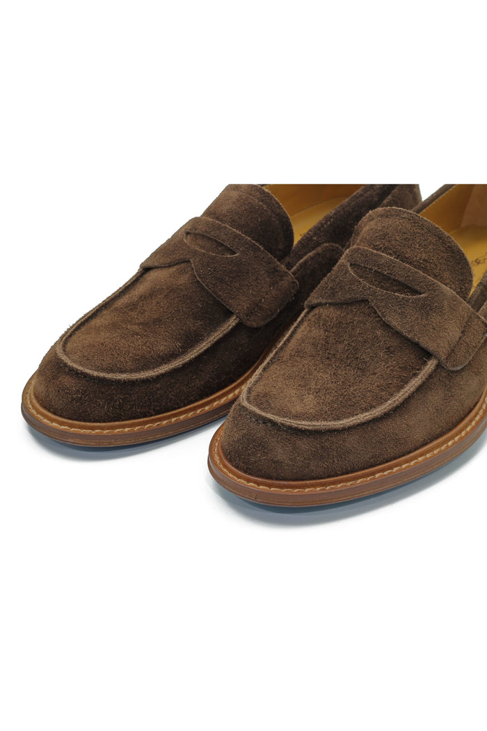 BROWN SUEDE PENNY LOAFER