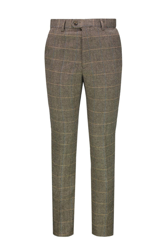Brown Tweed Suit Trouser - X3309-2