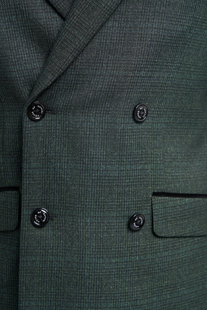 CARIDI - OLIVE 2 PIECE DOUBLE BREASTED SUIT BY CAVANI