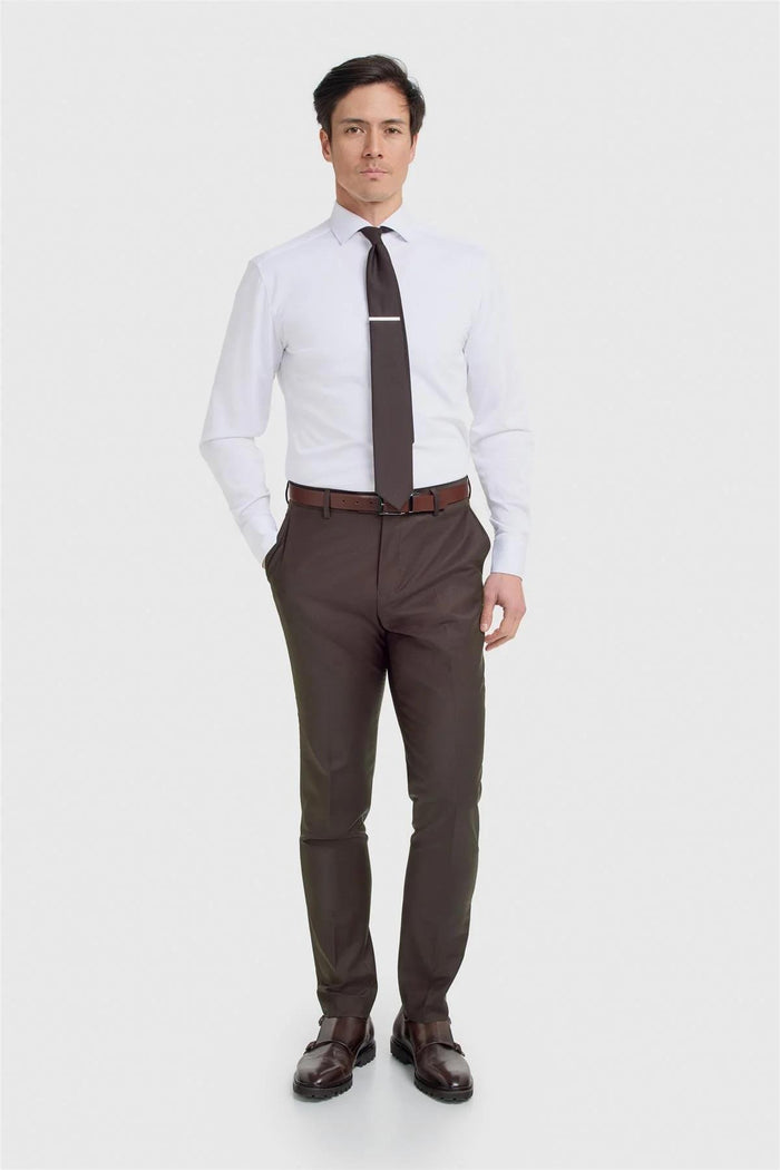 Cavani Bond Auburn Men’s Wool Blend Tailored Trousers
