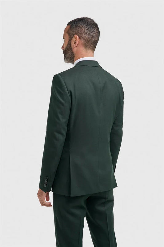 Cavani Malibu Forest Green Three Piece Suit