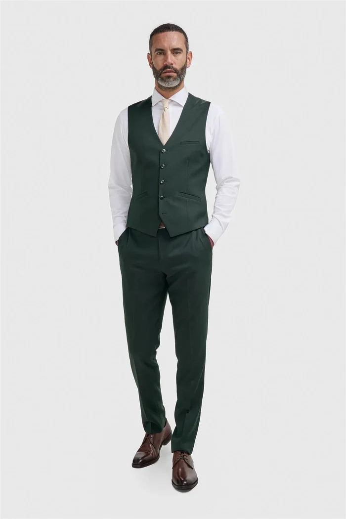 Cavani Malibu Forest Green Three Piece Suit