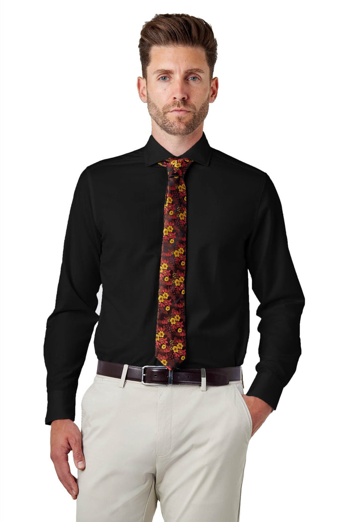 CLASSIC BLACK TAILORED FIT SHIRT