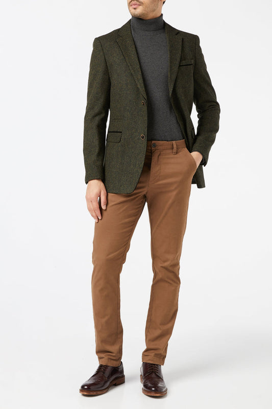 DANE - GREEN TWEED BLAZER