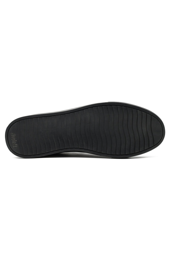 Full Black Real Leather Trainers