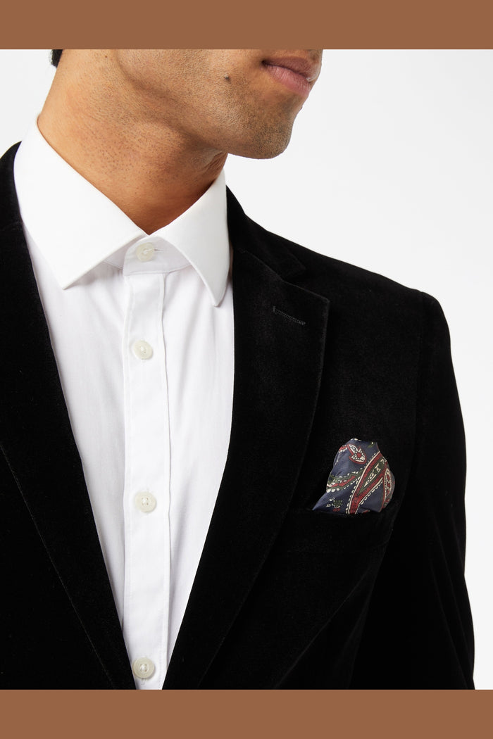 GARY- BLACK VELVET BLAZER