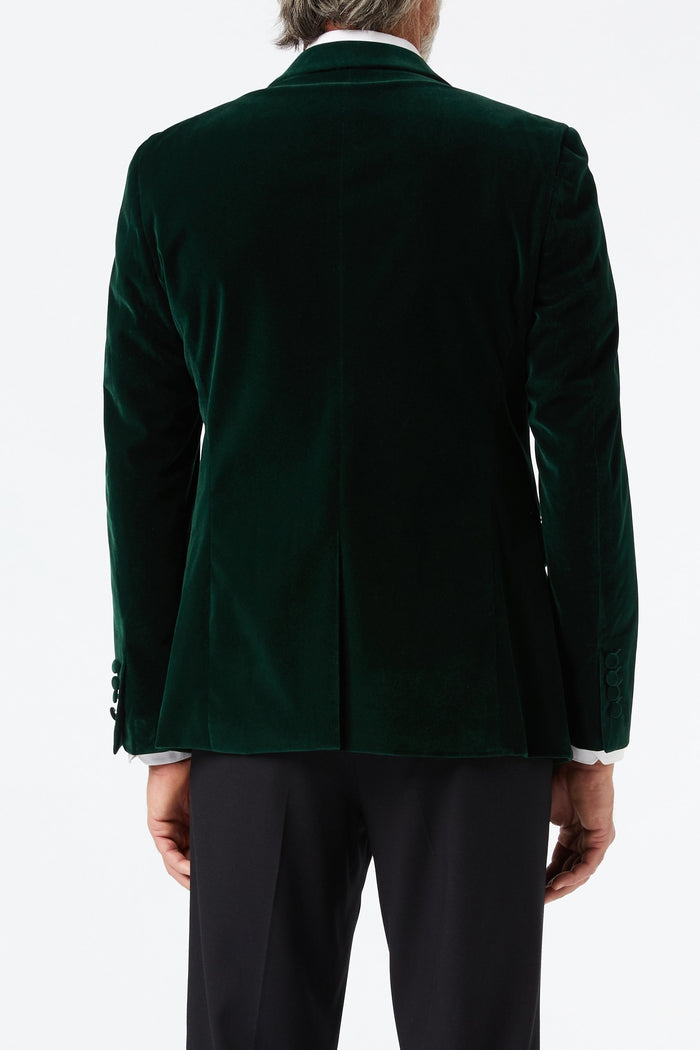 GARY- GREEN VELVET BLAZER
