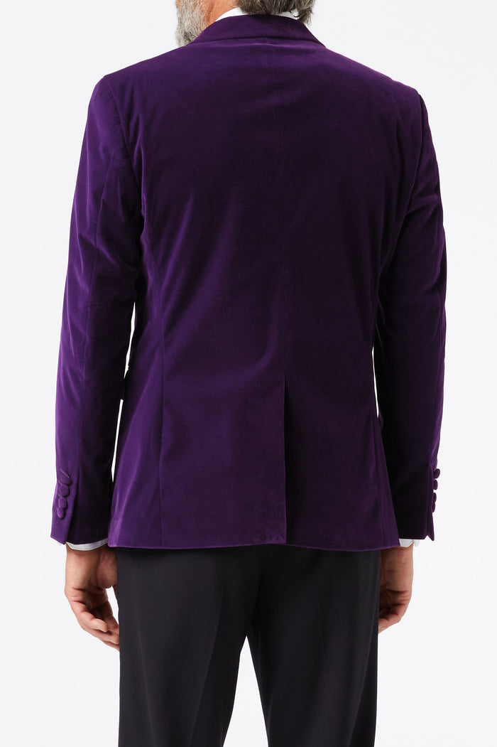 GARY- PURPLE VELVET BLAZER