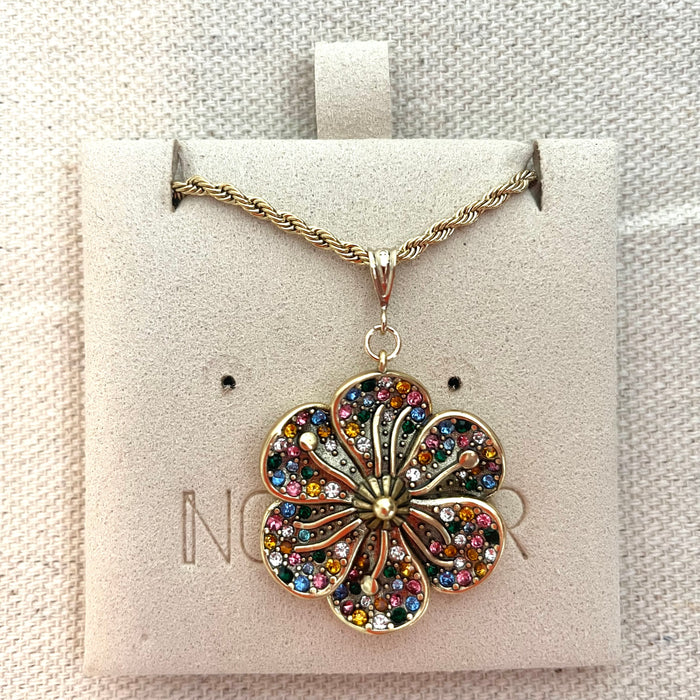 GG Crystal Flower Necklace