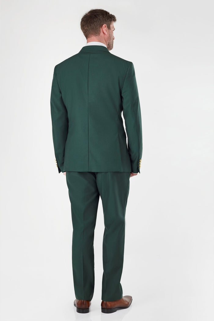 GREEN DOUBLE BREASTED GOLD BUTTON JACKET