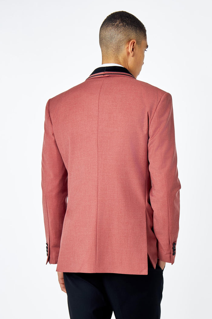 GREG – PINK BLACK 3 PIECE TUXEDO WEDDING SUIT