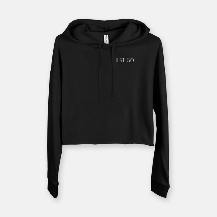 Just Go Women's Cropped Hooded Sweatshirt