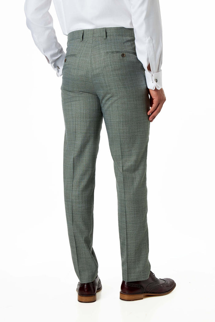 Kaiser - Sage Green Textured Tailored 2 Piece Suit