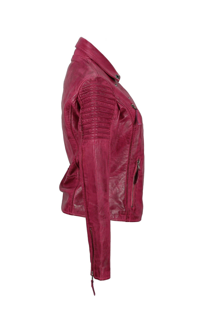 Ladies Retro Biker Pink
