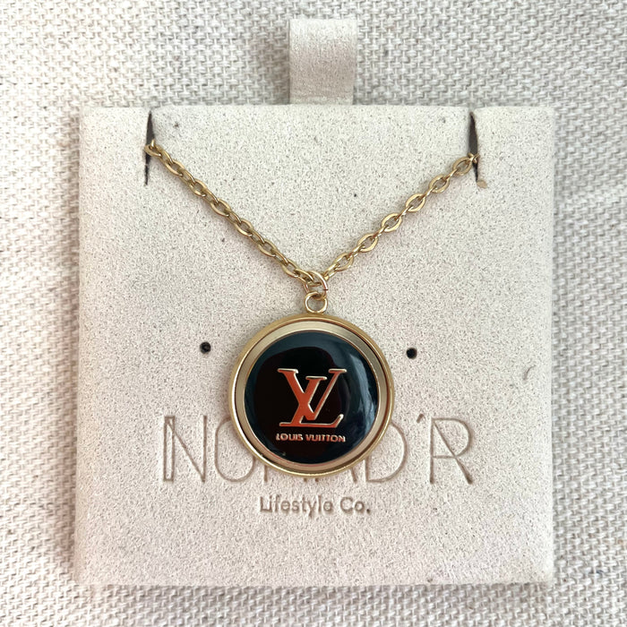 LV Classic Necklace- BLACK