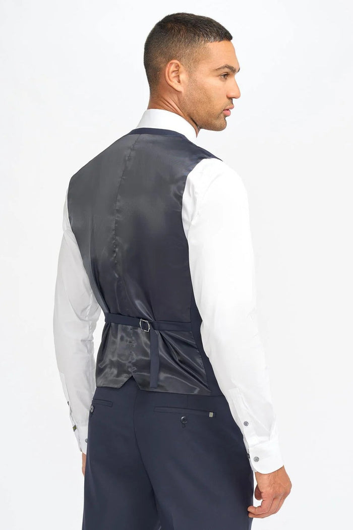 MALIBU – NAVY BLUE TAILORED WAISTCOAT