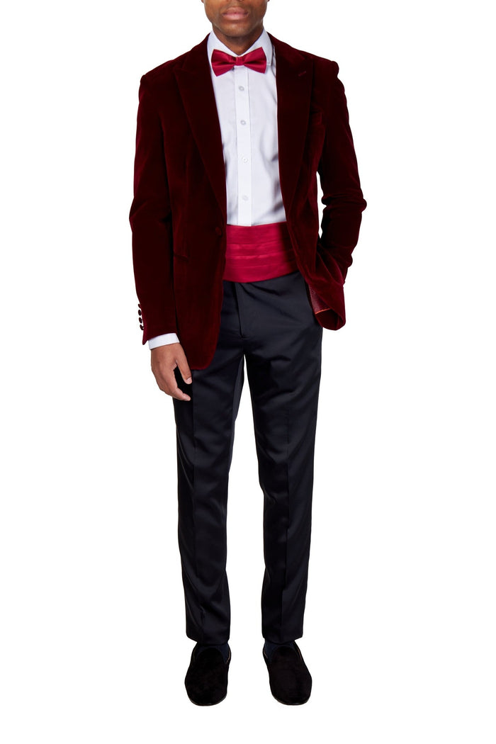 MAROON CUMMERBUND SET