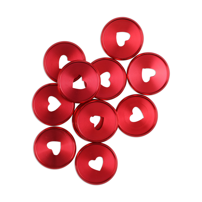 Medium Metal Disc Set - Red