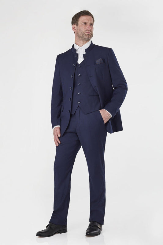 MENS NAVY WEDDING PARTY WAISTCOATS