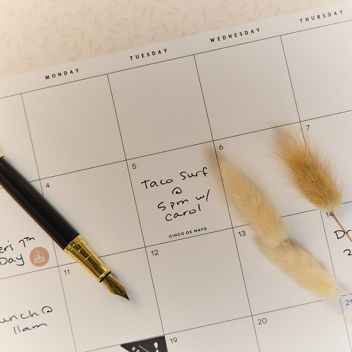 Modern Charm - 2026 Small Desk Calendar - 12 Month