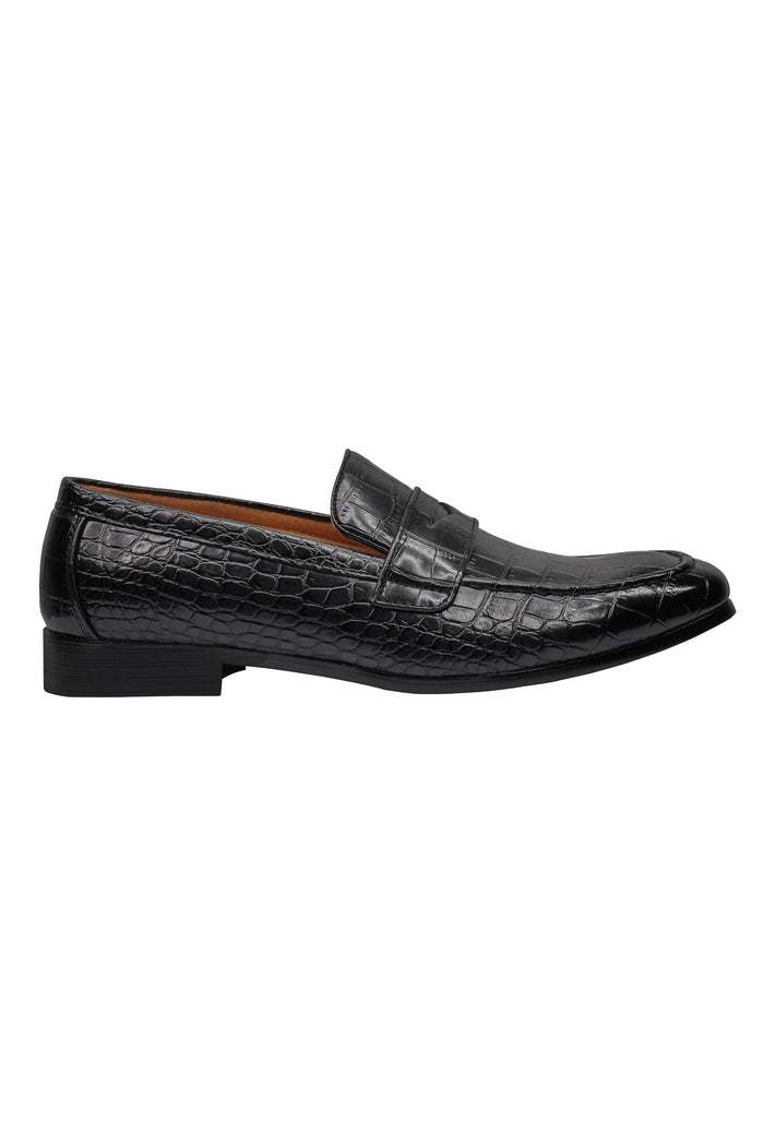 PRINTED PENNY LOAFERS