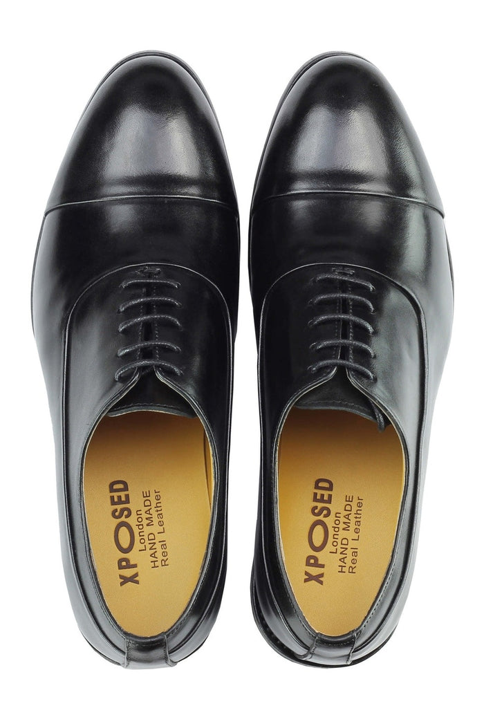 Real Leather Formal Lace up Black