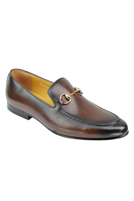 Real Leather Horse bit Snaffel Loafers