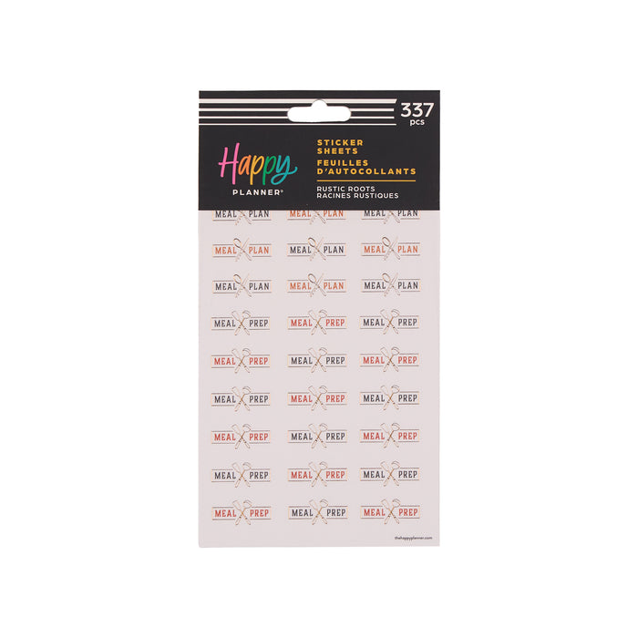 Rustic Roots Meal Planning - 10 Sticker Sheets