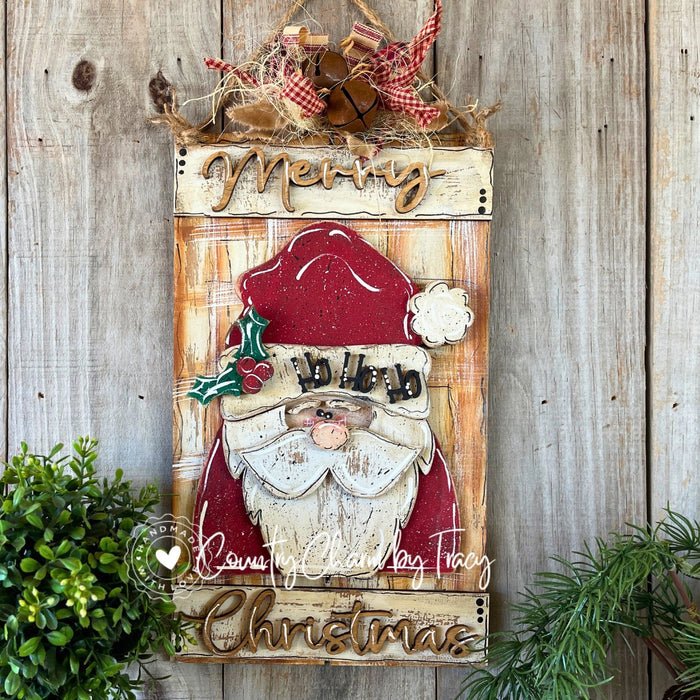 Rustic Santa Pallet Sign