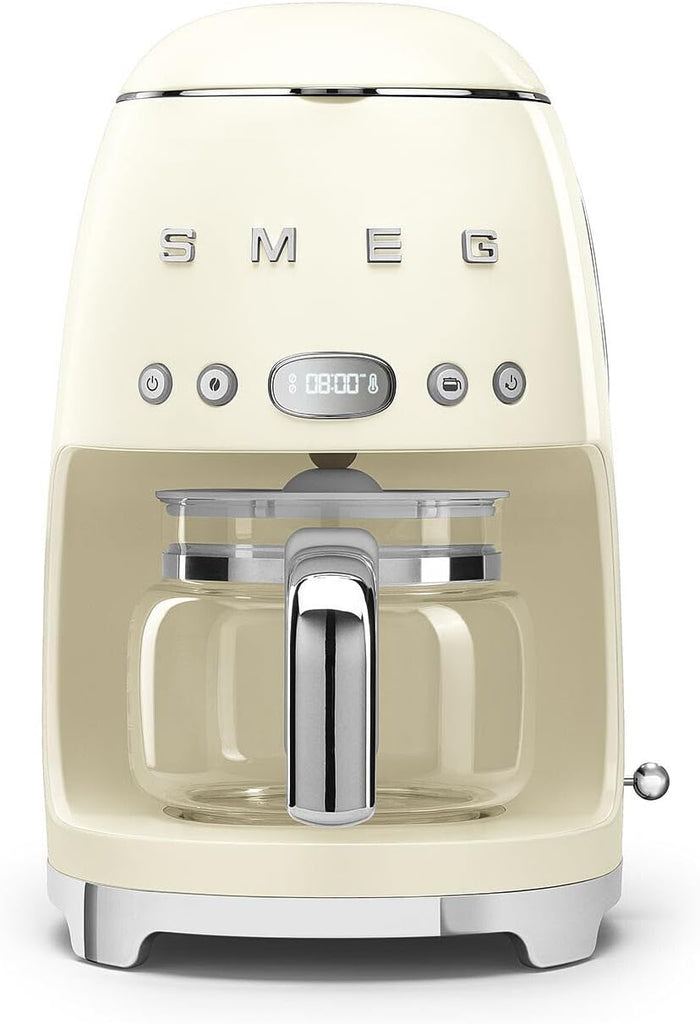 SMEG 50's Retro Style Aesthetic Drip Coffee Machine with 10 Cup Glass Carafe - electronicsexpo.com - Coffee Machines