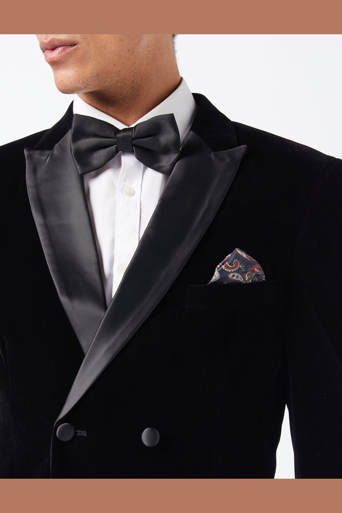 SMITH - TUXEDO VELVET DOUBLE BREASTED BLAZER