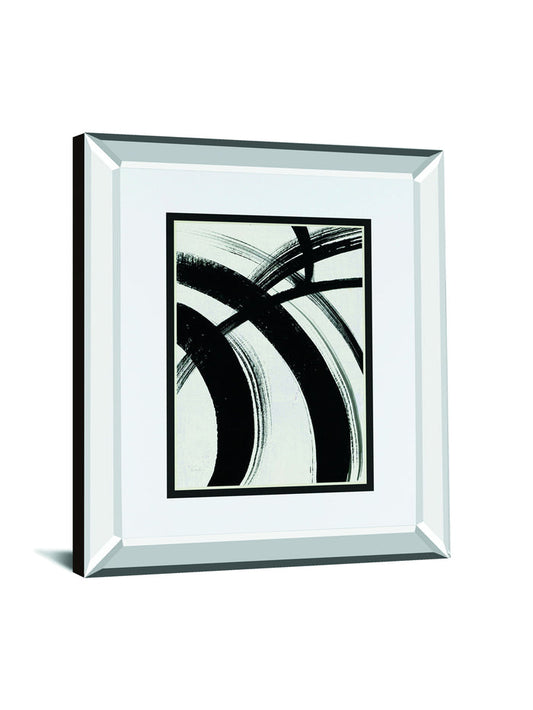 Spontaneous I By Farida Zaman Mirrored Frame - Gray