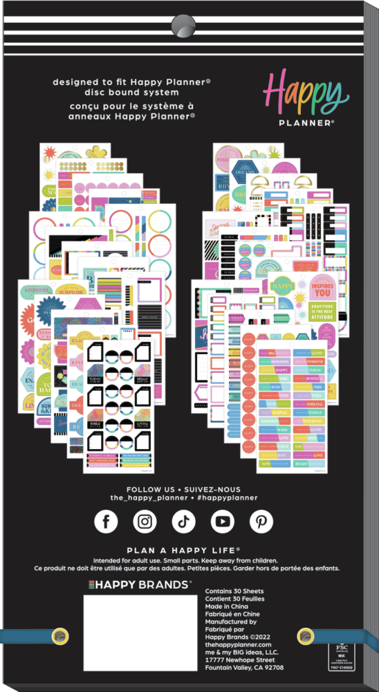 Spread Some Happy - Value Pack Stickers - Mini