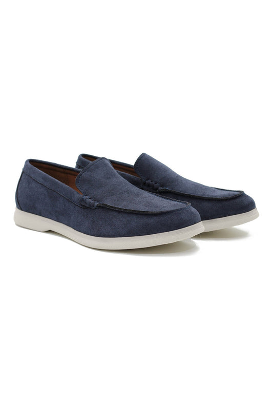 SUEDE FAUX LEATHER MOCCASINS