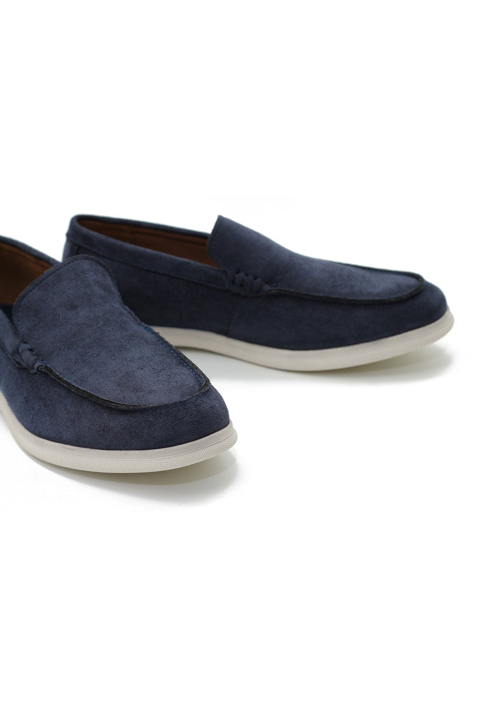 SUEDE FAUX LEATHER MOCCASINS