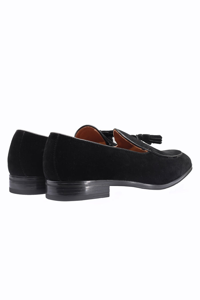 SUEDE TASSEL LOAFERS