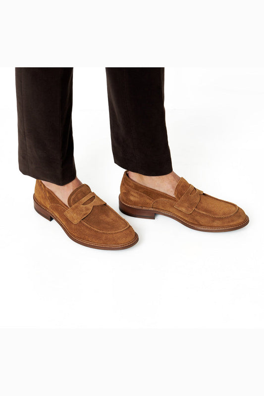 TAN SUEDE PENNY LOAFER