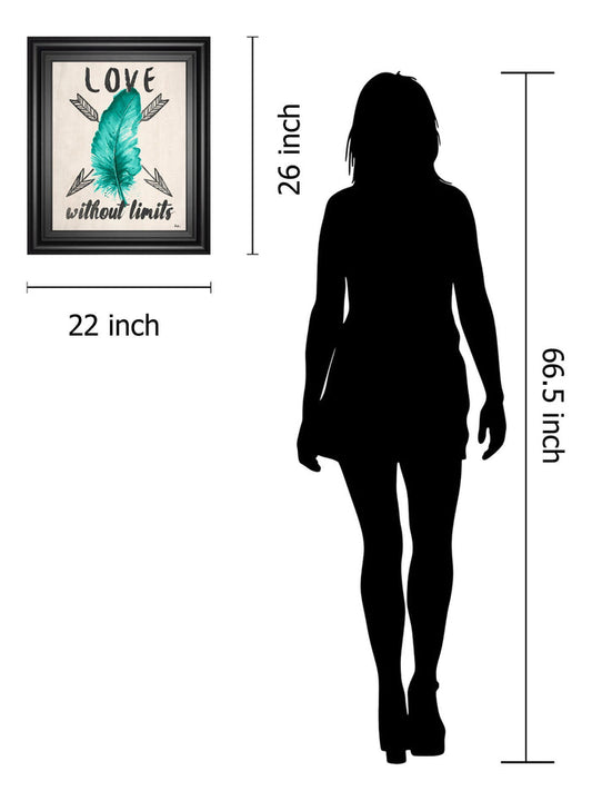 Teal Fearless Limits Il By Patricia Pinto - Framed Print Wall Art - Green