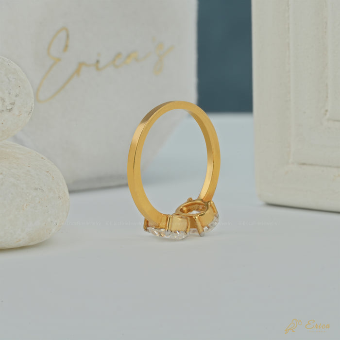 The Duet - Oval & Pear Lab Grown Diamond Toi et Moi Ring